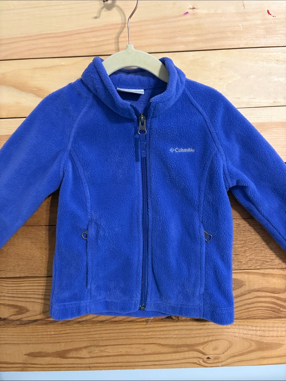 Columbia Youth Fleece Jacket in Bright Blue